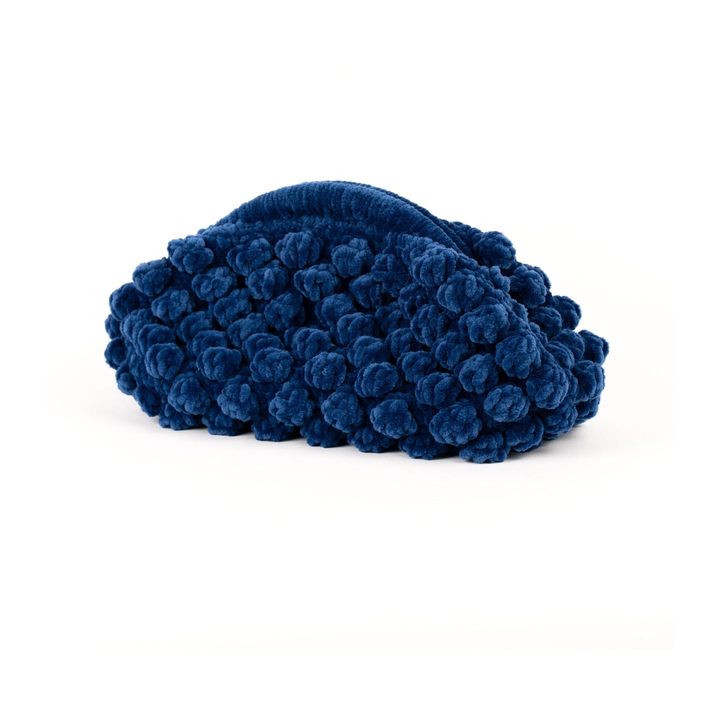 Velvet Clutch Purse Bag, Beige