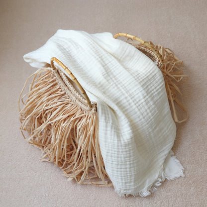 Mother & Baby Gift Set – Muslin Blanket & Lavender Eye Pillow