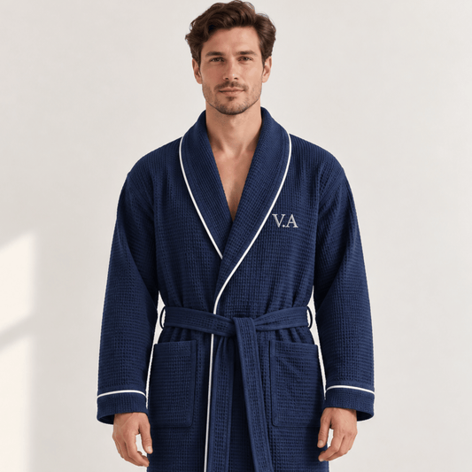 CUSTOM_INITIALS_WAFFLE_BATHROBE_FOR_COUPLES