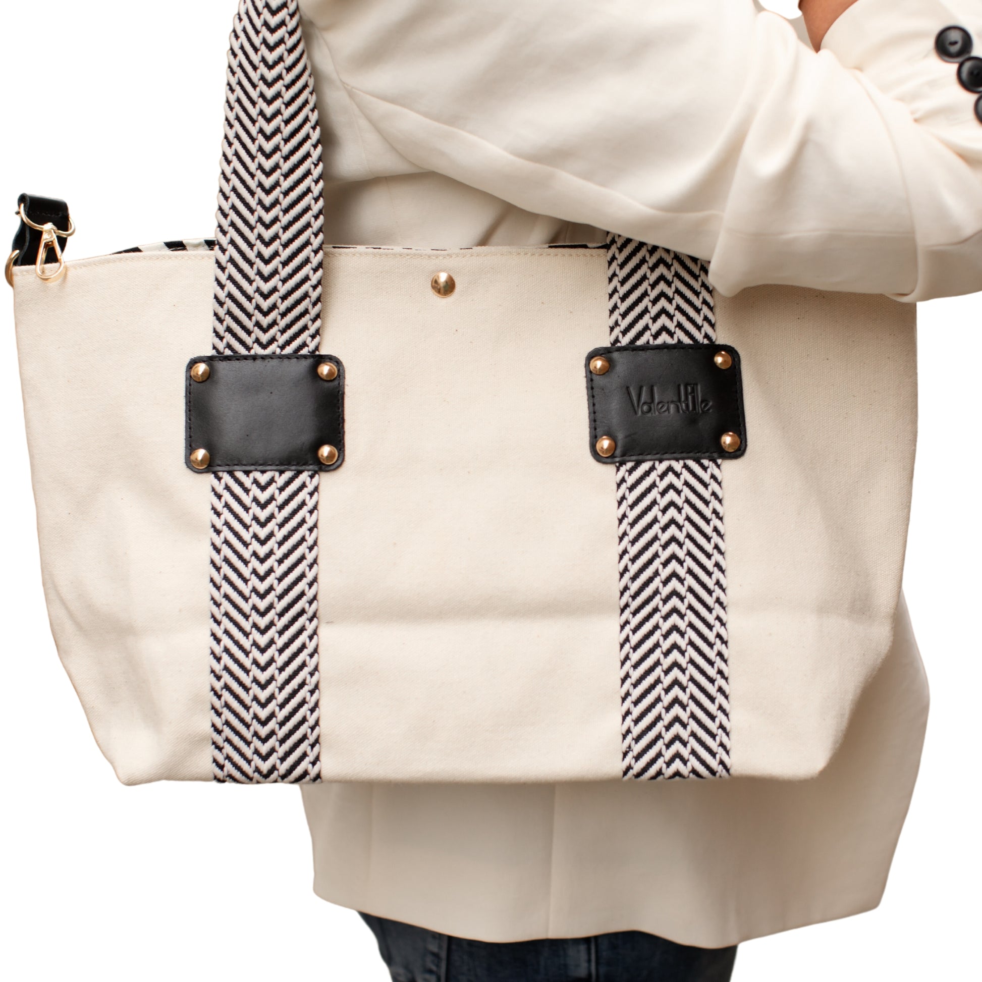sac cabas blanc femme luxe