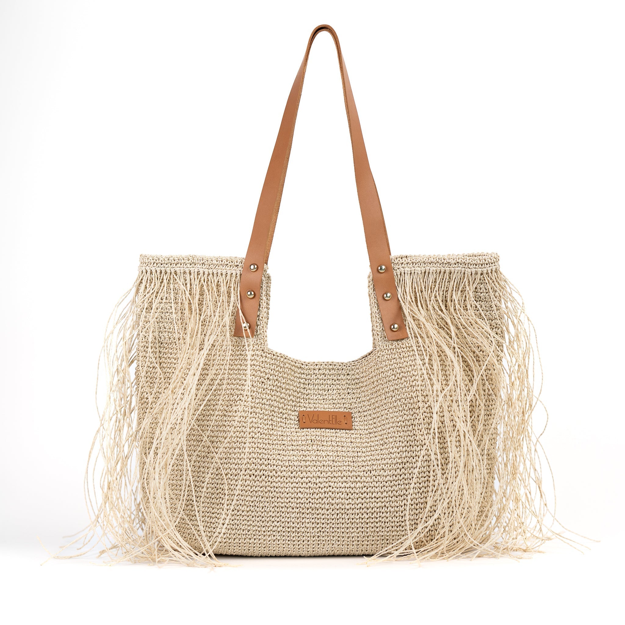 Grand sac de plage en paille