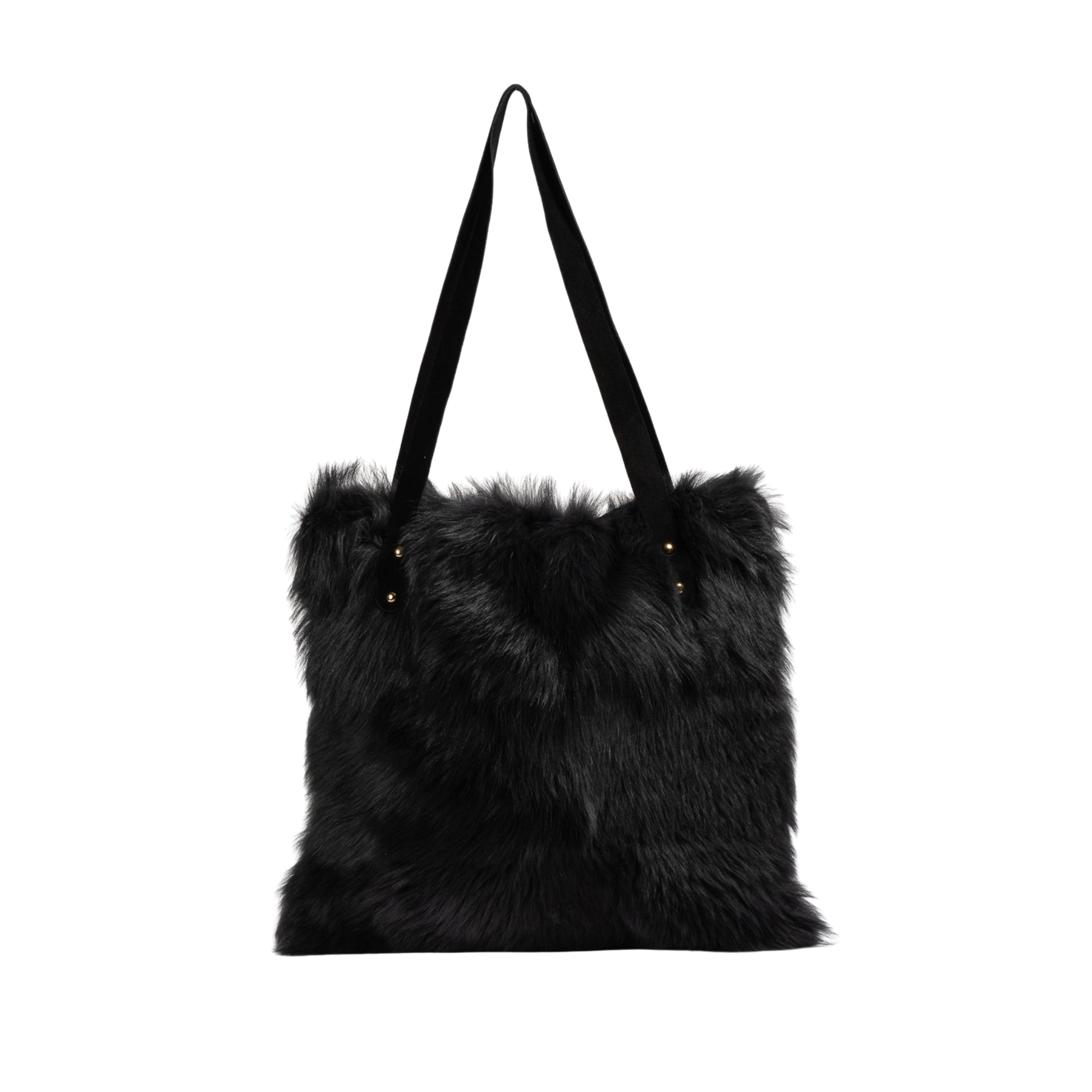 black_cow_fur_shoulder_bag_for_winter