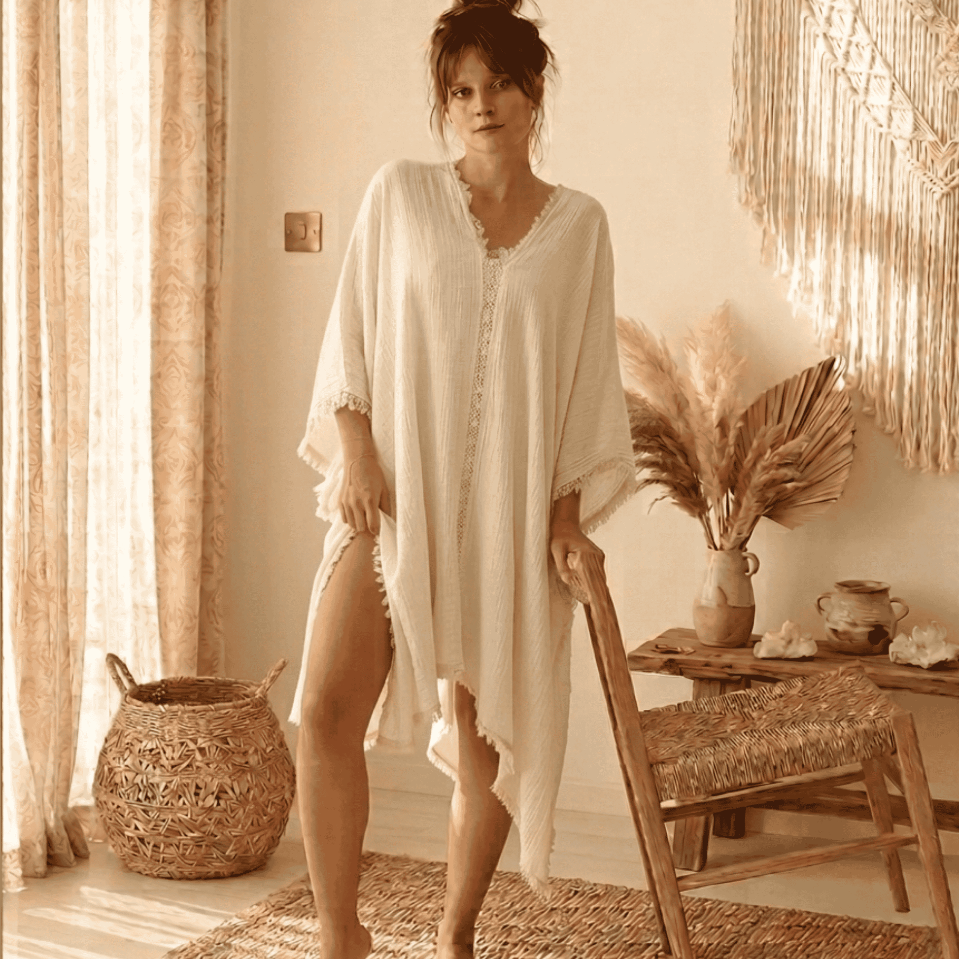 Elegant Muslin Cover-Up
