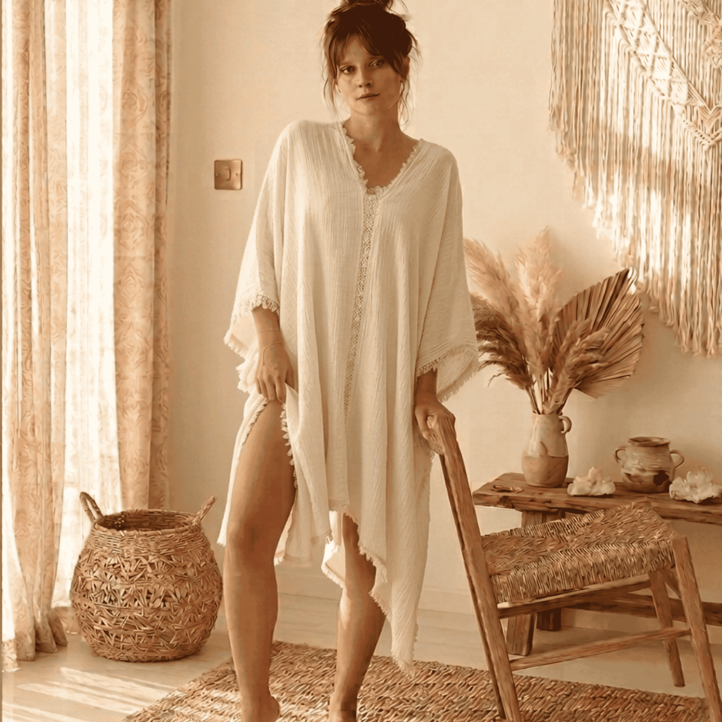 Elegant Muslin Cover-Up