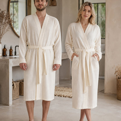 quality cotton gauze robe for home