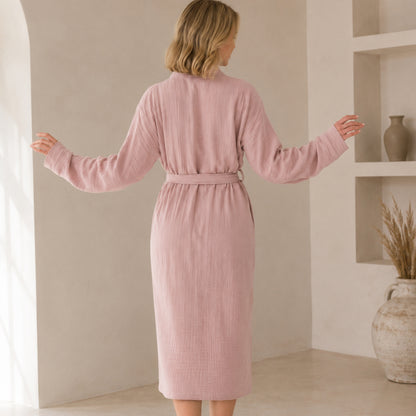 quality cotton gauze robe for home