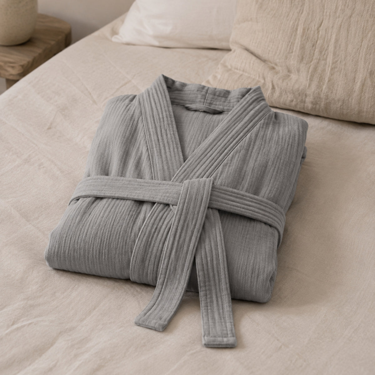 quality cotton gauze robe for home