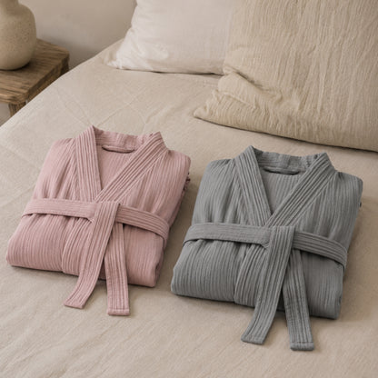 quality cotton gauze robe for home